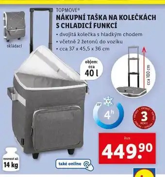 Lidl Nákupní taška na kolečkách nabídka