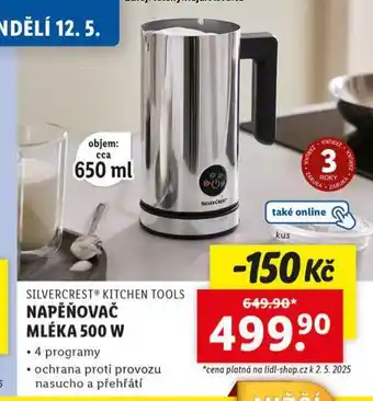 Lidl Napěňovač mléka nabídka