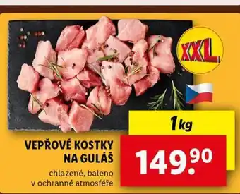 Lidl Vepřové kostky na guláš nabídka