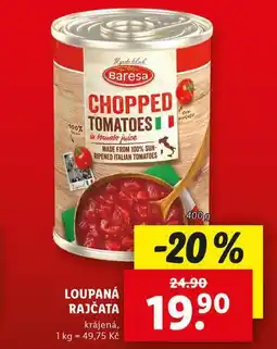 Lidl Loupaná rajčata nabídka