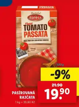 Lidl Pasírovaná rajčata nabídka