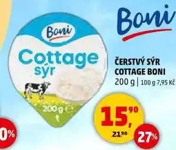 Penny Market ČERSTVÝ SÝR COTTAGE BONI, 200 g nabídka