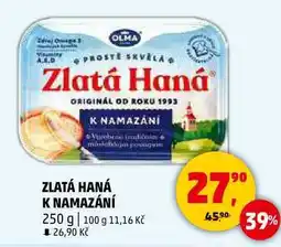 Penny Market ZLATÁ HANÁ K NAMAZÁNÍ, 250 g nabídka