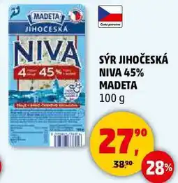 Penny Market MADETA SÝR JIHOČESKÁ NIVA 45%, 100 g nabídka