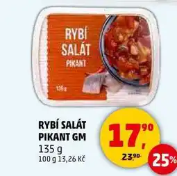 Penny Market RYBÍ SALÁT PIKANT GM, 135 g nabídka