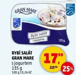 Penny Market RYBÍ SALÁT GRAN MARE s jogurtem, 135 g nabídka