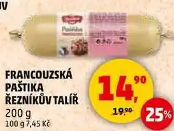 Penny Market FRANCOUZSKÁ PAŠTIKA ŘEZNÍKŮV TALÍŘ, 200 g nabídka