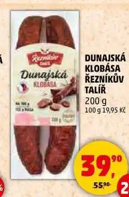 Penny Market DUNAJSKÁ KLOBÁSA ŘEZNÍKŮV TALÍŘ, 200 g nabídka