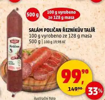 Penny Market SALÁM POLIČAN ŘEZNÍKŮV TALÍŘ, 500 g nabídka