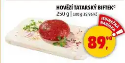 Penny Market HOVĚZÍ TATARSKÝ BIFTEK, 250 g nabídka