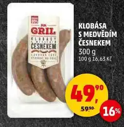 Penny Market KLOBÁSA S MEDVĚDÍM ČESNEKEM, 300 g nabídka