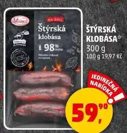 Penny Market ŠTÝRSKÁ KLOBÁSA, 300 g nabídka