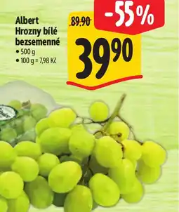 Albert Albert Hrozny bílé bezsemenné nabídka