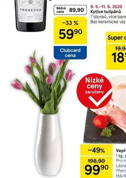 Tesco Kytice tulipánů 7 stonků, více barev nabídka