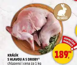 Penny Market KRÁLÍK S HLAVOU A S DROBY chlazený, 1 kg nabídka