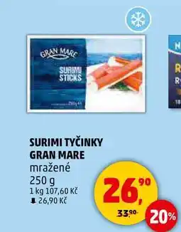 Penny Market SURIMI TYČINKY GRAN MARE mražené, 250 g nabídka