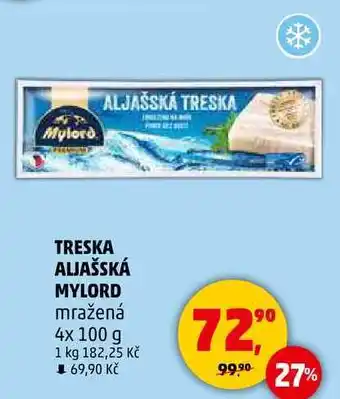 Penny Market TRESKA ALJAŠSKÁ MYLORD mražená, 4x 100 g nabídka