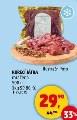 Penny Market KUŘECÍ JÁTRA mražená, 500 g nabídka