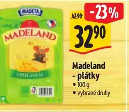 Albert Madeland - plátky nabídka