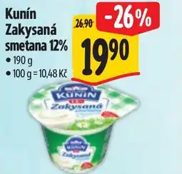 Albert Kunín Zakysaná smetana 12% nabídka