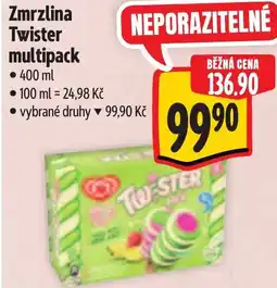 Albert Zmrzlina Twister multipack nabídka