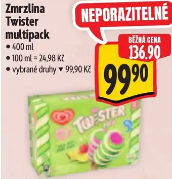 Albert Zmrzlina Twister multipack nabídka