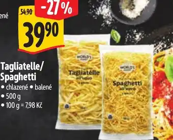 Albert Tagliatelle/ Spaghetti nabídka