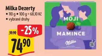 Albert Milka Dezerty nabídka