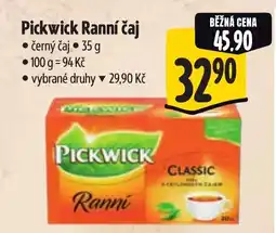 Albert Pickwick Ranní čaj nabídka
