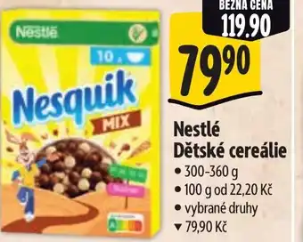 Albert Nestlé Dětské cereálie nabídka