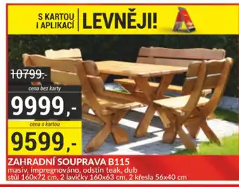 Baumax Zahradní souprava b115 nabídka