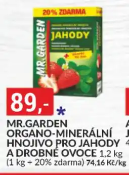 Baumax Mr.garden organo-minerální jahody hnojivo pro jahody a drobné ovoce nabídka