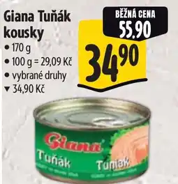 Albert Giana Tuňák kousky nabídka