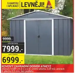 Baumax Kovový zahradní domek 67aeyz nabídka