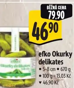 Albert Efko okurky delikates nabídka