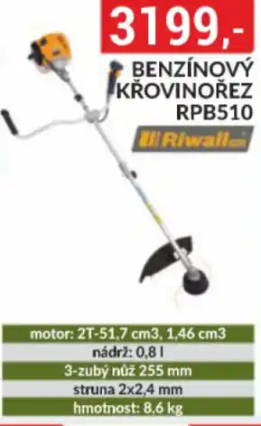 Baumax Benzínový křovinořez rpb510 nabídka