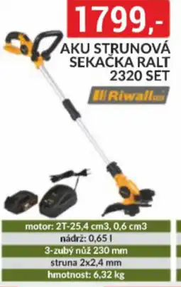 Baumax Aku strunová sekačka ralt 2320 set nabídka