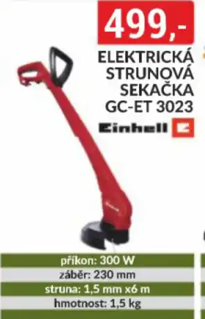 Baumax Elektrická strunová sekačka gc-et 3023 nabídka