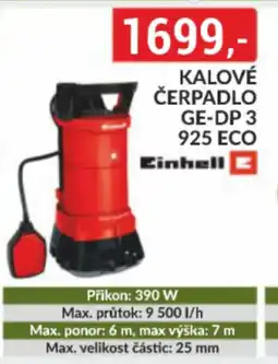 Baumax EINHELL Kalové čerpadlo ge-dp 3 925 eco nabídka