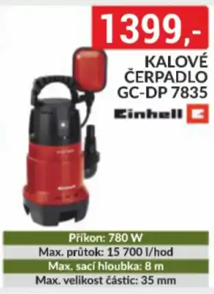Baumax Kalové čerpadlo gc-dp 7835 nabídka