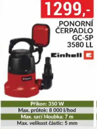 Baumax Ponorní čerpadlo gc-sp 3580 ll nabídka