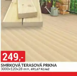 Baumax Smrková terasová prkna nabídka