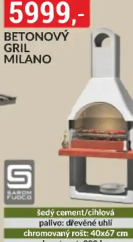 Baumax Betonový gril milano nabídka