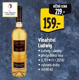 Albert Vinařství Ludwig nabídka