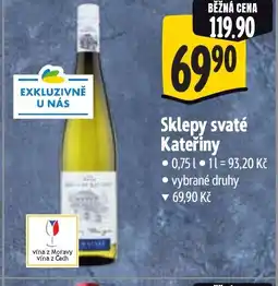 Albert Sklepy svaté Kateřiny nabídka