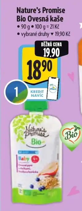 Albert Nature's Promise Bio Ovesná kaše nabídka