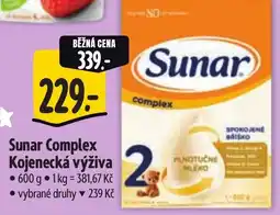 Albert Sunar Complex Kojenecká výživa nabídka