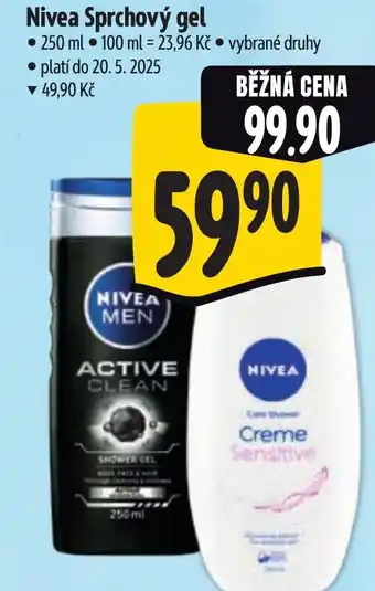 Albert Nivea Sprchový gel nabídka