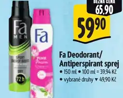 Albert Fa Deodorant/ Antiperspirant sprej nabídka