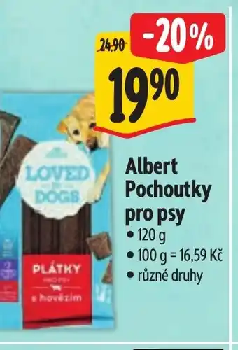 Albert Albert Pochoutky pro psy nabídka